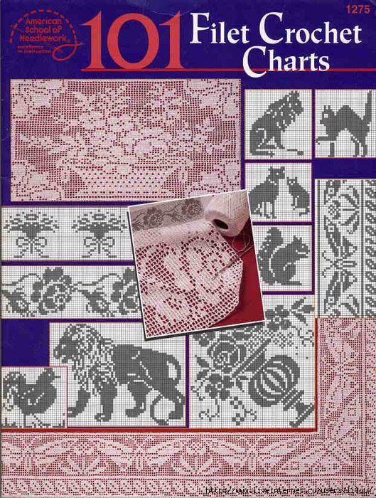 101 Filet Crochet Charts fc (529x700, 404Kb)