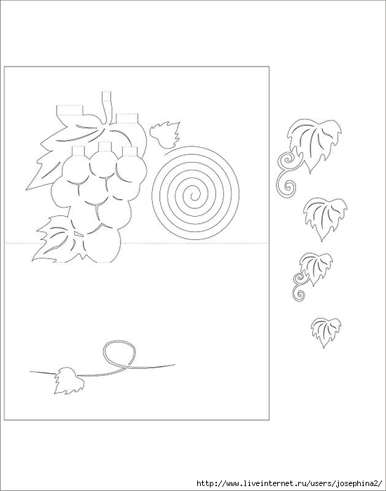 The Art of Kirigami GRAPES (550x700, 89Kb)
