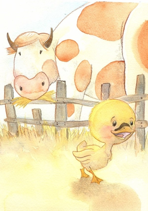 Quaqui_and_the_cow_by_Midynn (494x700, 252Kb)
