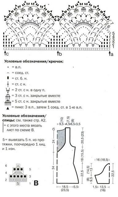 Топ бохо крючком схемы