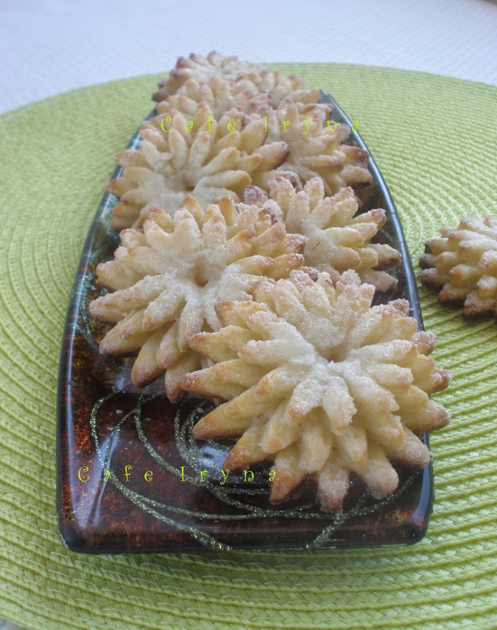 Печенье творожные хризантемы пошаговый рецепт с фото