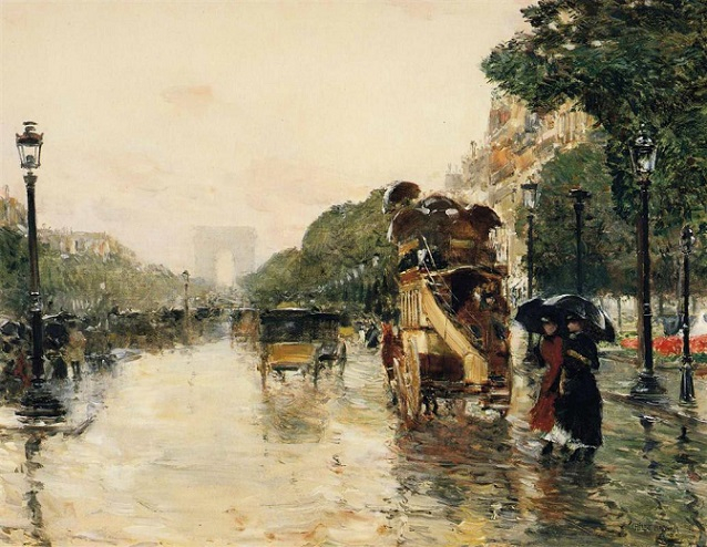 Champs Elysees, Paris, 1889 (638x494, 338Kb)