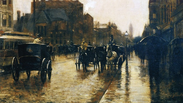 Columbus Avenue Rainy Day, 1885 (634x357, 275Kb)