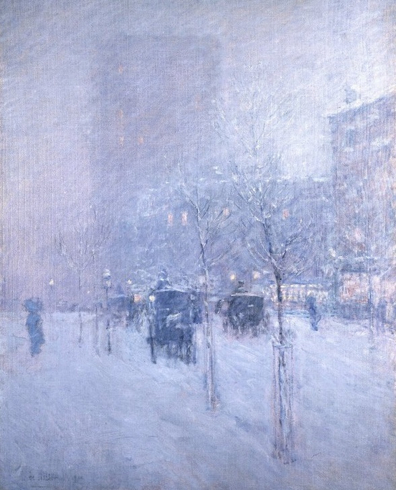 Late Afternoon, New York, Winter (566x700, 401Kb)