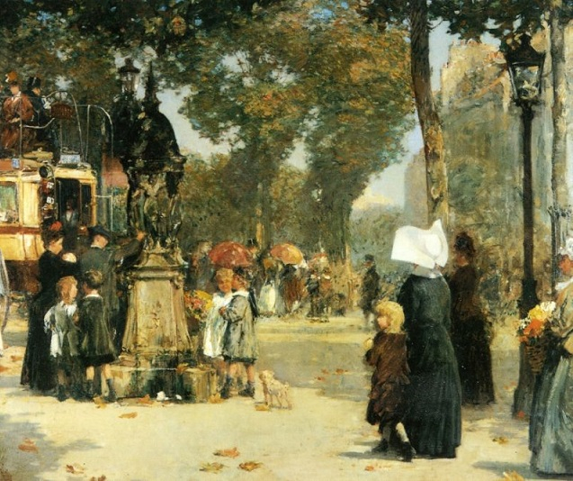 Paris Street Scene (637x534, 393Kb)