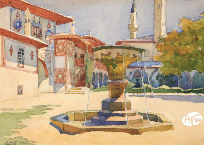 Жаба Альфонс Константинович Бахчисарайский фонтан 1931 год _thumb2 (700x496, 389Kb)