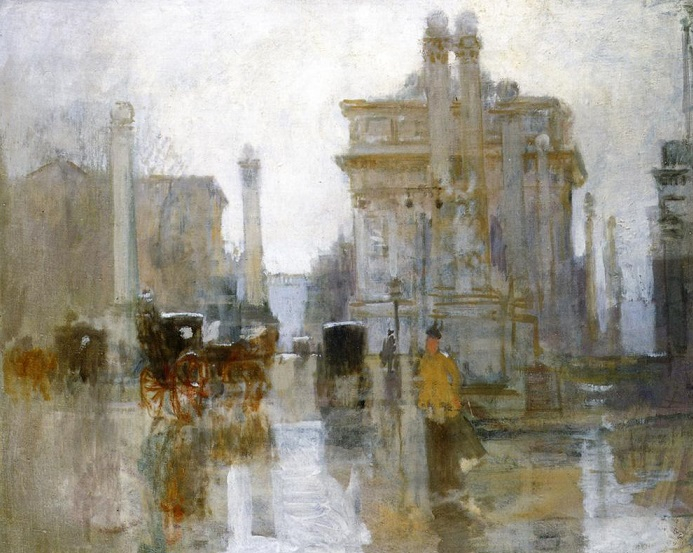 After the Rain, the Dewey Arch, Madison Square Park (693x553, 352Kb)