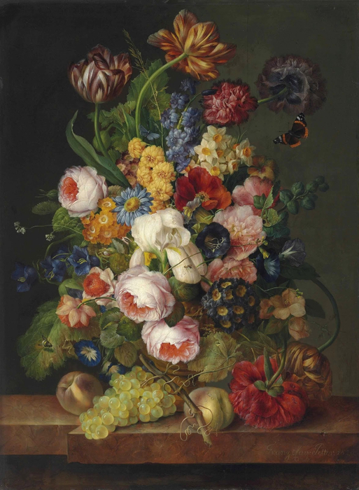 1820_Натюрморт с цветами, фруктами и насекомыми_80.1 x 60_х.,м._Частное собрание-1 (513x700, 378Kb)