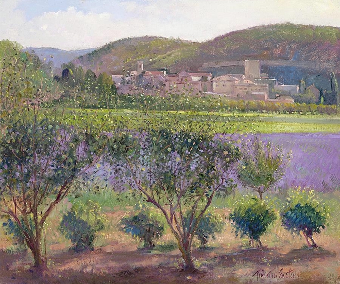 lavender-seen-through-quince-trees-timothy-easton (700x584, 394Kb)