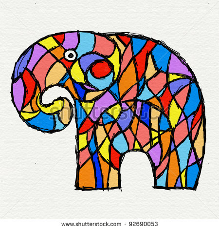 stock-photo-paint-elephant-illustration-on-paper-92690053 (450x470, 83Kb)