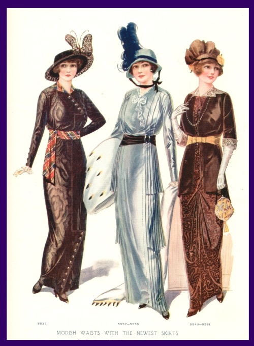 1913 brown dress on right (500x680, 121Kb)