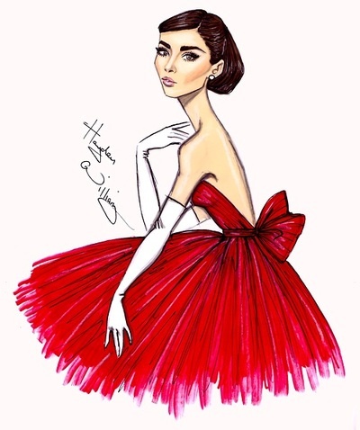 Audrey Little Red Dress by Hayden Williams (400x478, 60Kb)
