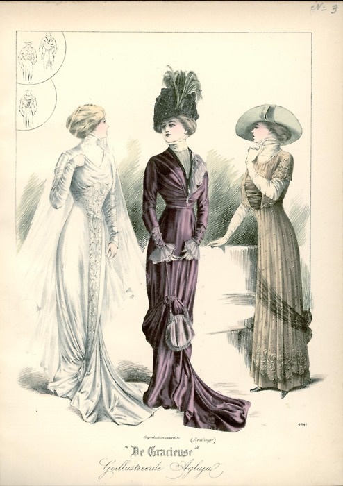 Dresses, 1910 the Netherlands, De Gracieuse (494x700, 118Kb)