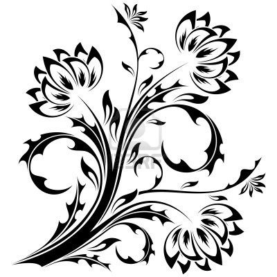 4979631-abstract-old-style-ornament-flower-isolated-on-white (400x400, 42Kb)