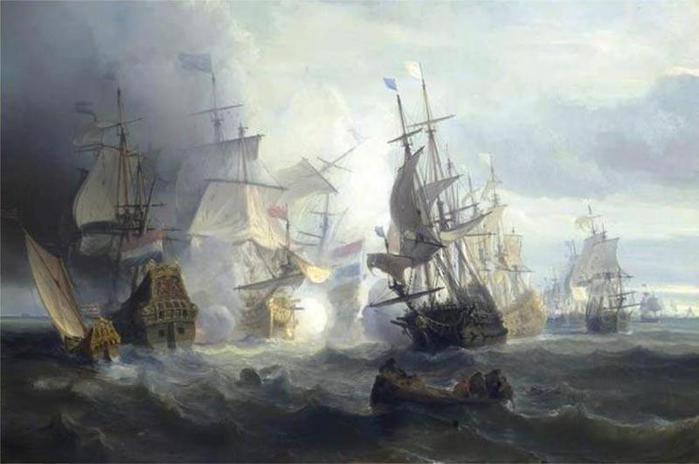 Batalla de Texel, 24 de agosto de 1673 (700x464, 34Kb)