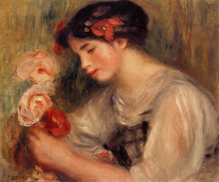 Portrait of Gabrielle (also known as Young Girl with Flowers) - 1900 (700x580, 69Kb)