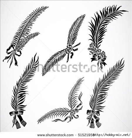 stock-vector-set-of-highly-detailed-vector-feather-ornaments-easy-to-edit-51521956 (450x470, 111Kb)