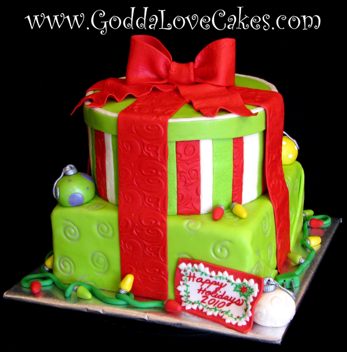 Christmas Presents Cake (689x700, 391Kb)