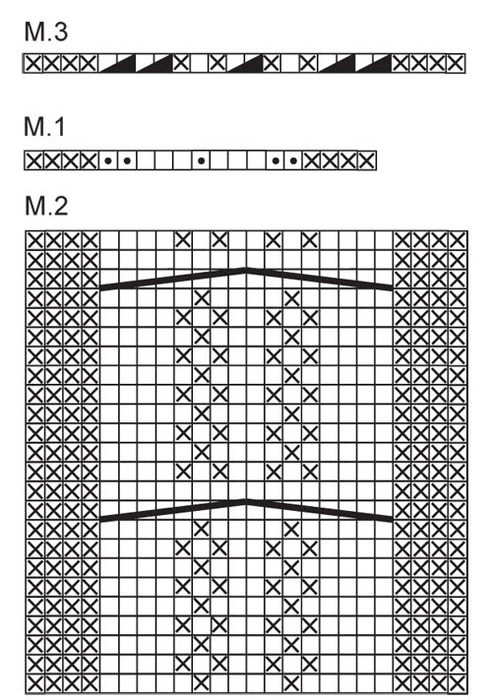Спицами. Повязка для головы. Схема и описание (2) (492x700, 206Kb)