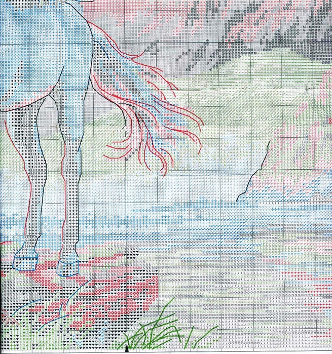 Stitchart-Enchanting Pegasus5 (655x700, 531Kb)