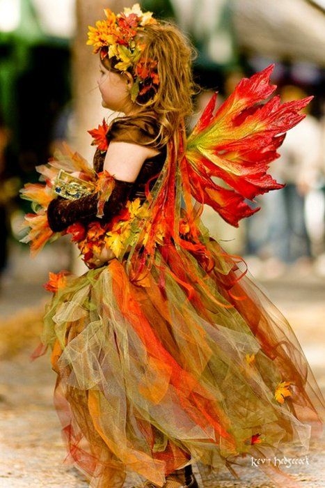 Карнавальный костюм осени для девочки