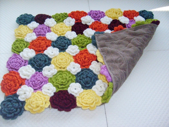 钩针:创意花卉地毯
