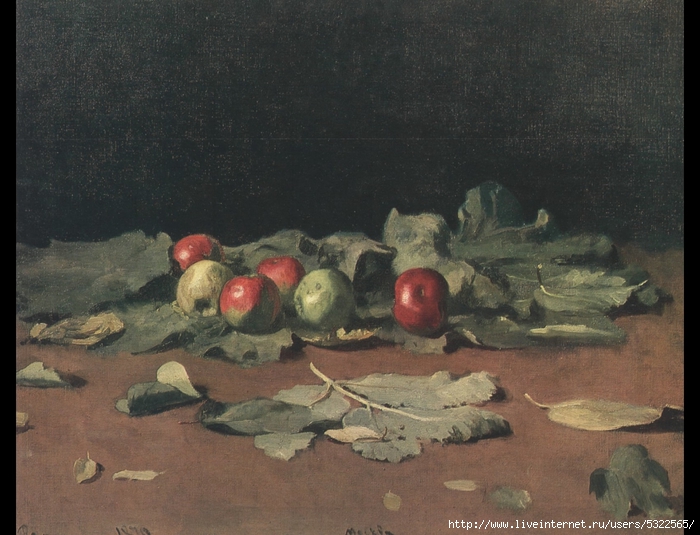 A040Apples and Leaves. 1879 (700x535, 272Kb)