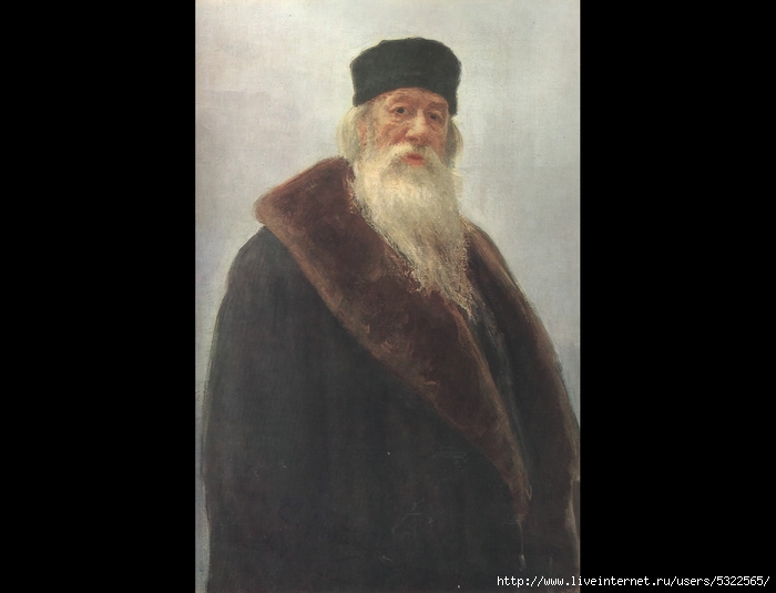 A173Portrait of Vladimir Stasov in a Fur Coat. 1900. (700x535, 121Kb)