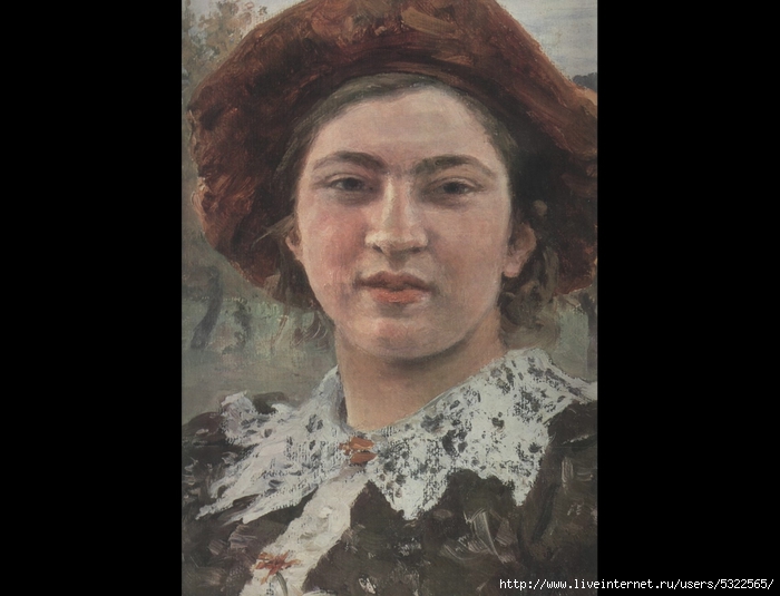 A147Autumn Bouauet. Portrait of Vera Repina. 1892. Detail (700x535, 167Kb)