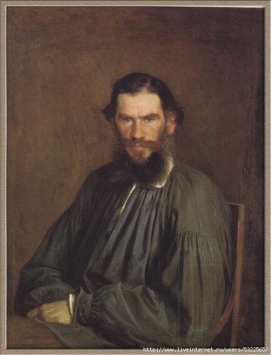 Portret L.N. Tolstogo, holst, maslo, 1873 (534x700, 275Kb)