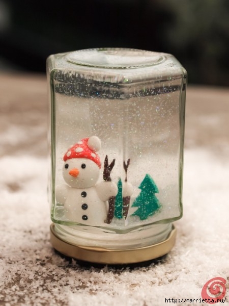 Стеклянный шар со снегом своими руками: очаровательный подарок к празднику.
