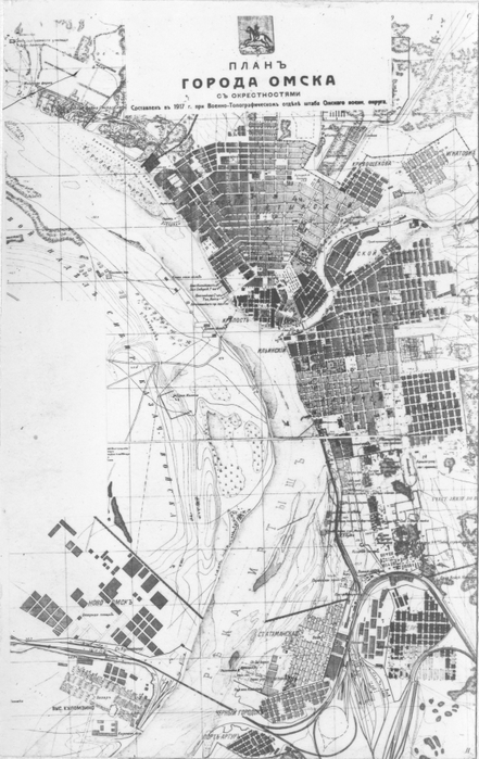 Старая карта омска 1980