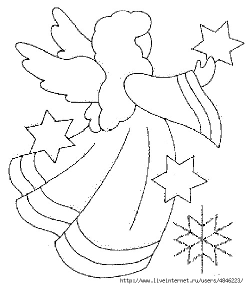 Engel mit Sternen 01 (492x571, 113Kb)