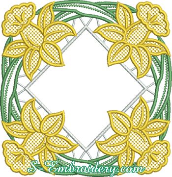 10628_Daffodils-cutwork-lace-embroidery-400-01 (350x361, 62Kb)