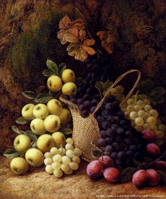 47540158_Clare_George_Still_Life_With_Apples_Grapes_And_Plums (583x699, 295Kb)