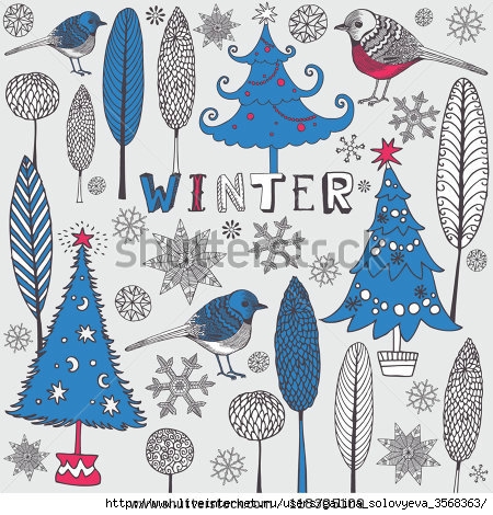 stock-vector-card-with-birds-and-winter-trees-118305109 (450x470, 199Kb)