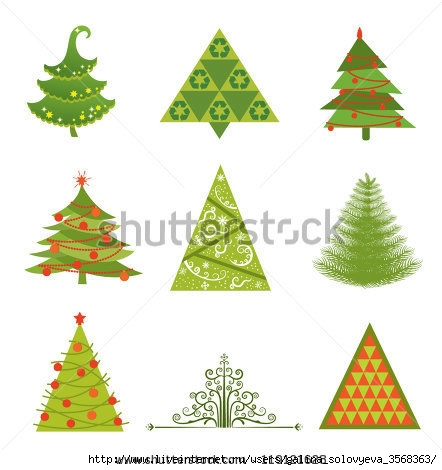 stock-vector-set-of-christmas-tree-designs-119121628 (442x470, 92Kb)