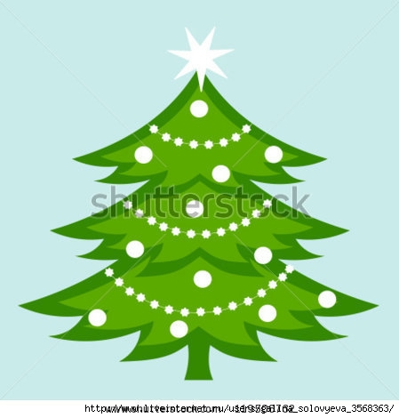 stock-vector-white-decorated-christmas-tree-vector-illustration-119506732 (449x470, 72Kb)