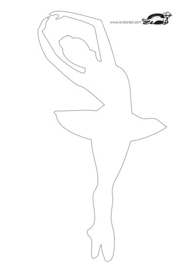 балерина из бумаги схемы для вырезания