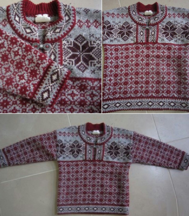 Girl's Fair Isle Wool Sweater 3T 4T Excellent (612x700, 471Kb)