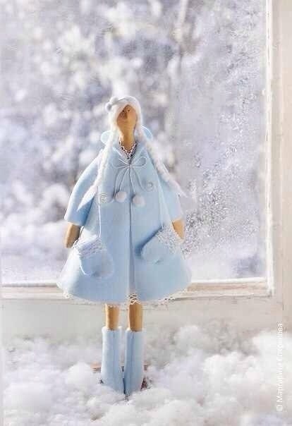 Как сделать текстильную куклу Снегурочку