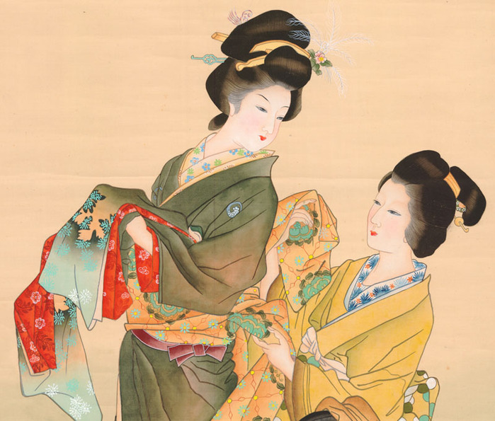 Geisha Dressing with Attendant (700x595, 141Kb)