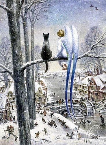 Angel-cat-snow-art-tree (367x500, 232Kb)