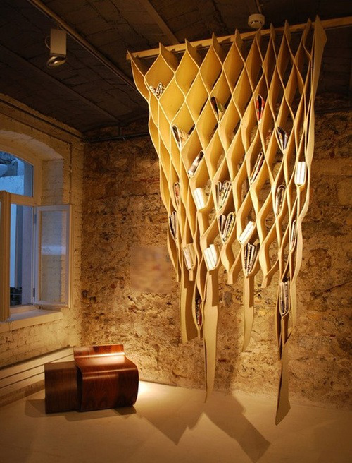 01-Hanging Beehive Bookcase, Paris (500x656, 147Kb)