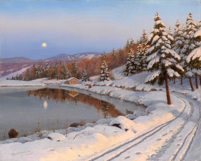 BESSONOV, BORIS  Moonlit Lake (700x561, 308Kb)