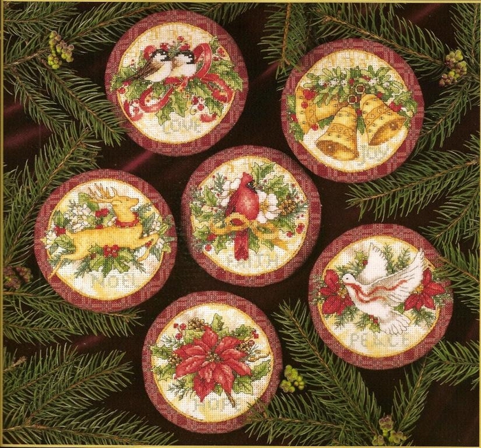 Old World Holiday Ornaments (700x651, 456Kb)