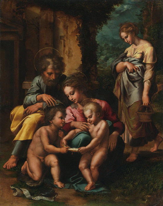 Джулио Романо - Святое семейство     1520 - 1523 (555x700, 94Kb)