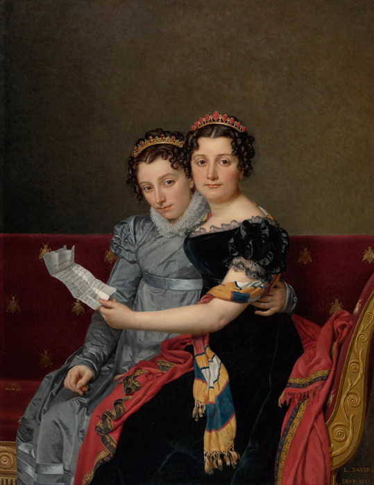 Жак-Луи Давид  -  Сестры Зинаида и Шарлотта Бонапарт     1821 (539x700, 82Kb)