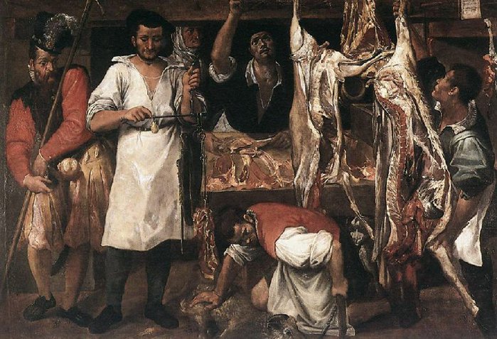 Annibale Carracci The Butcher's Shop 1580-1590/5496481_Annibale_Carracci_The_Butchers_Shop_15801590_Christ_Church_Picture_Gallery_Oxford (700x477, 102Kb)