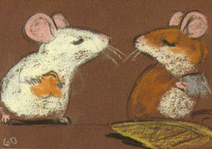 Шесть мышей. История мышки. Мышиные истории. Мышка мелками. Мышка мелом.